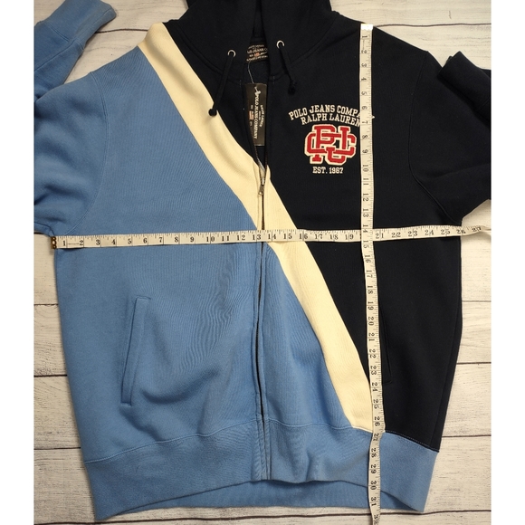 NWT Vintage Dead Stock Polo Ralph Lauren Polo Jeans Full Zip Hoodie Jacket XL🔥 - Picture 6 of 6